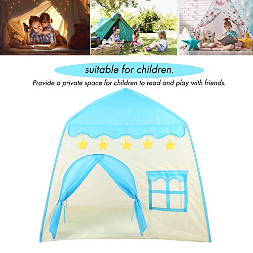 Xndz Carpa para niños Playhouse, Princess Castle Carpa para niños, Carpa Plegable de Tela Oxford Playhouse con Puerta de Cortina y Ventanas para Interiores y Exteriores