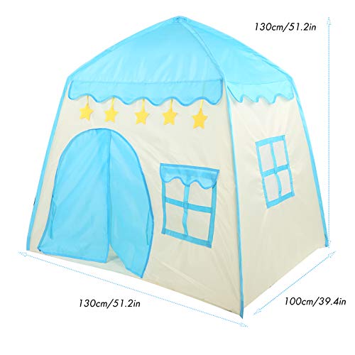 Xndz Carpa para niños Playhouse, Princess Castle Carpa para niños, Carpa Plegable de Tela Oxford Playhouse con Puerta de Cortina y Ventanas para Interiores y Exteriores