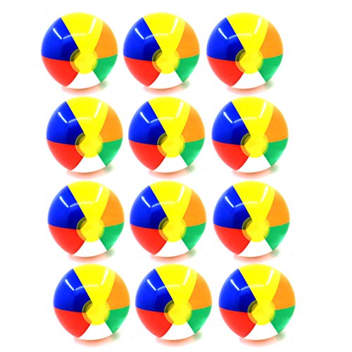 Xrten 12 Pcs Pelota de Playa niños, Pelota Hinchable 30 cm para la Piscina Playa ect