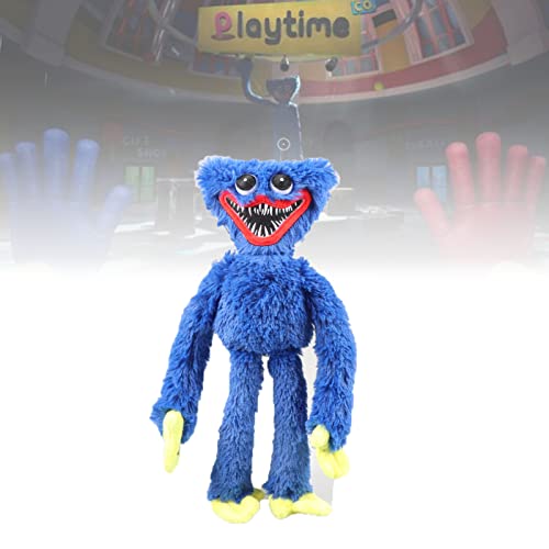 XTONG Huggy Wuggy Plushie,Puppy Playtime Huggy Wuggy Plush,Soft Stuffed Horror Game Surrounding Doll,Poppy Playtime Blue Monster Toy,for Kids and Fans Christmas Collect Gift Toys