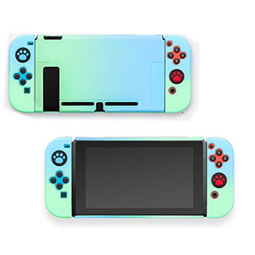 YANZHU Funda Protectora para Nintendo Switch Funda Fina de TPU Suave para Consola NS Y Controladores con Alegría Funda Dura de TPU