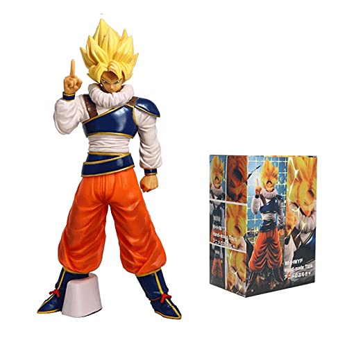 YHYMY Dragon Ball Z Super Saiyan Goku Figura Universe Suit Son Goku Action Figure PVC Anime Model Toy Decoration Gift 25cm(with Box)