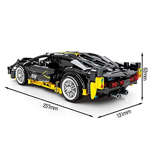 YOUX Bloques de construcción de coche de carreras para Lambo Sián, 584 bloques de construcción para coche, bloques de construcción de coche, compatible con la técnica Lego