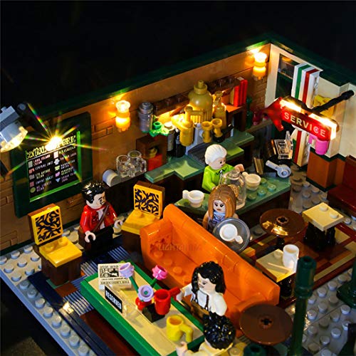 Yovso Juego de iluminación LED para Lego Ideas 21319 Friends Central Perk Café Set de construcción, juego de iluminación LED compatible con Lego 21319 Friends (sólo luces LED, no LEGO)