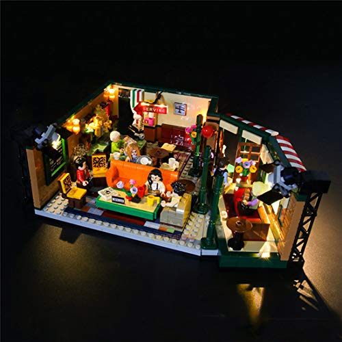 Yovso Juego de iluminación LED para Lego Ideas 21319 Friends Central Perk Café Set de construcción, juego de iluminación LED compatible con Lego 21319 Friends (sólo luces LED, no LEGO)