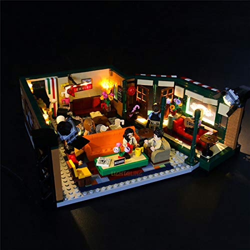 Yovso Juego de iluminación LED para Lego Ideas 21319 Friends Central Perk Café Set de construcción, juego de iluminación LED compatible con Lego 21319 Friends (sólo luces LED, no LEGO)