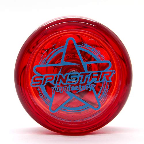 YoyoFactory SPINSTAR Yo-Yo - Rojo (Genial para Principiantes, Juego Yoyo Moderno, Cuerda e Instrucciones Incluidas)