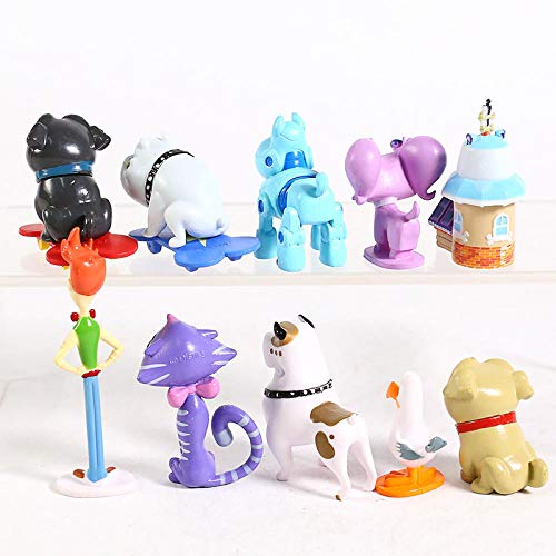 Yuirwe Película de Dibujos Animados Potes Potes Bingo Rolly PVC Figuras Juguetes 10 Habitaciones/Juntas