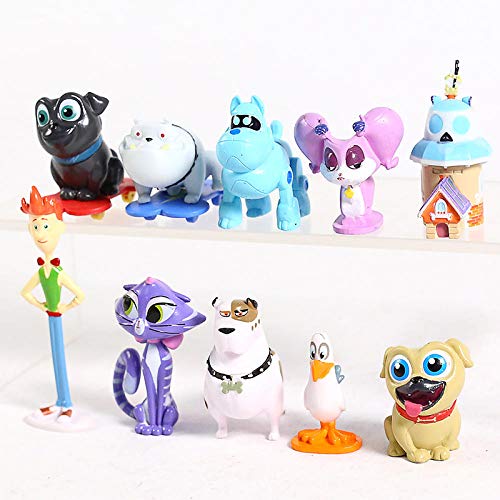 Yuirwe Película de Dibujos Animados Potes Potes Bingo Rolly PVC Figuras Juguetes 10 Habitaciones/Juntas