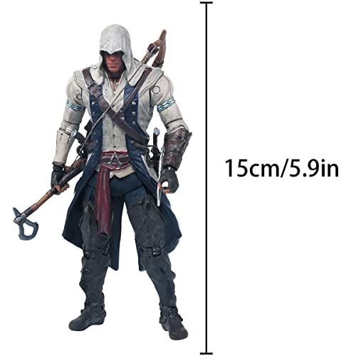 Yuxunqin Assassin'S Creed 4: Connor 5 Pulgadas Figura de acción Juguetes