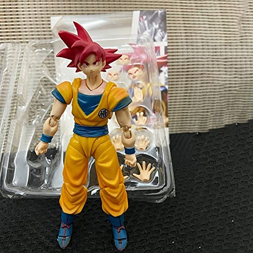 Yuxunqin Super Saiyan God Sun Goku Dragon Ball Super PVC Movible Figuras Mejores Regalos