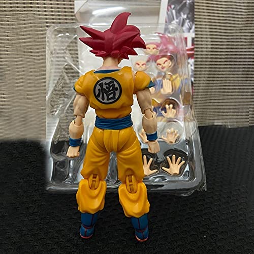 Yuxunqin Super Saiyan God Sun Goku Dragon Ball Super PVC Movible Figuras Mejores Regalos