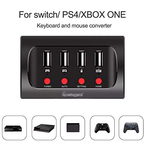 YWZQ Adaptador conversor del Mouse del Teclado con Cable para Nintend Switch PS4 para PC Game Controller Console Gamepad Converter