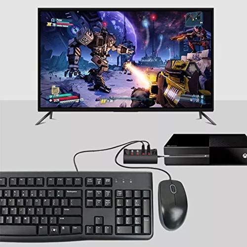 YWZQ Adaptador conversor del Mouse del Teclado con Cable para Nintend Switch PS4 para PC Game Controller Console Gamepad Converter