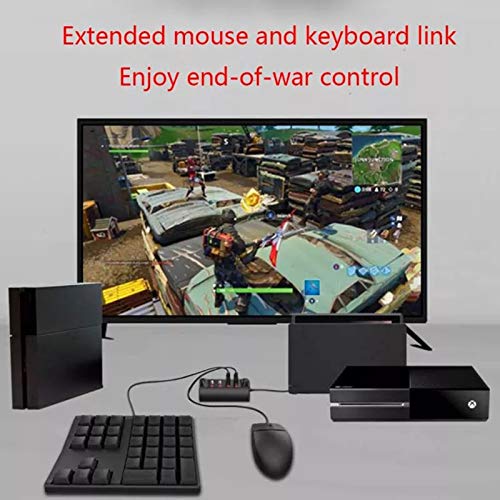 YWZQ Teclado y ratón Convertidor de Cable para Nintend Switch/para PS4 / para Xbox One Gamepad Game Controller Console Hub