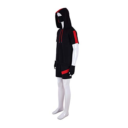 YYFS Anime del Partido de Cosplay del Traje de Halloween Uniforme Uniforme de Estudiante del niño de Manga Corta con Capucha suéter y Pantalones Cortos versión Personalizada,Child Size-Small