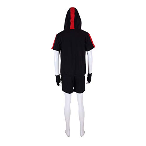 YYFS Anime del Partido de Cosplay del Traje de Halloween Uniforme Uniforme de Estudiante del niño de Manga Corta con Capucha suéter y Pantalones Cortos versión Personalizada,Child Size-Small