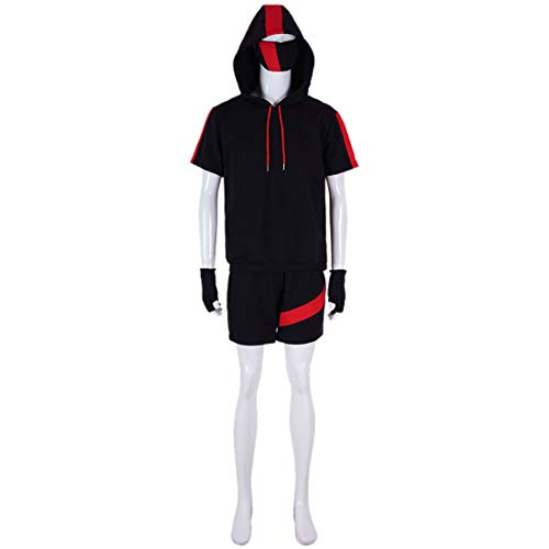 YYFS Anime del Partido de Cosplay del Traje de Halloween Uniforme Uniforme de Estudiante del niño de Manga Corta con Capucha suéter y Pantalones Cortos versión Personalizada,Child Size-Small