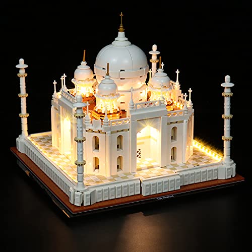 YYGE Juego de luces LED para Lego 21056, Taj Mahal (con caja de pilas, LED incluido, no Lego)