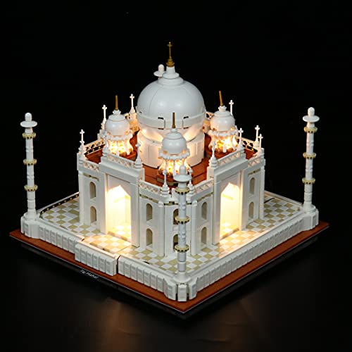 YYGE Juego de luces LED para Lego 21056, Taj Mahal (con caja de pilas, LED incluido, no Lego)