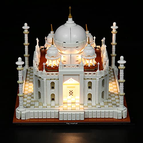 YYGE Juego de luces LED para Lego 21056, Taj Mahal (con caja de pilas, LED incluido, no Lego)