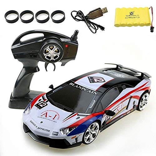 ZAKRLYB 4x4 RTR Control Remoto Drift Racing Race Vehiculos Off-Road Buggy All Terrain Sports Car Kids Gift Graffiti 1:16 Echargeable Monster Full-Scale R / C Truck 2.4Ghz Electric High Speed