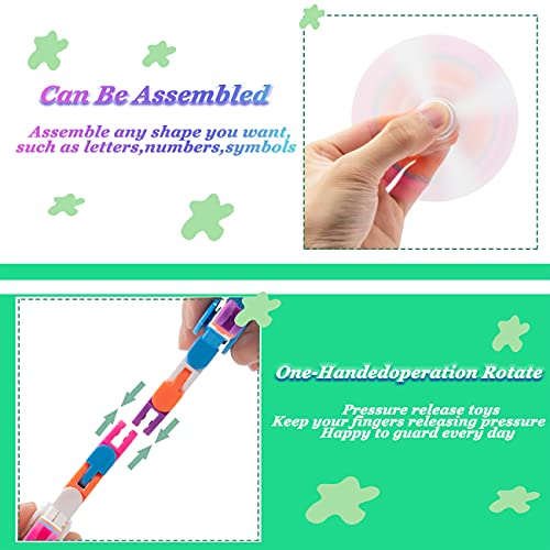 Zayin 5 Pack Whimsical Tracks Sensory Fidget Toys, Sencillos juguetes sensoriales para los dedos Rompecabezas de serpientes para el estrés y la depresión Enfoque calmante para