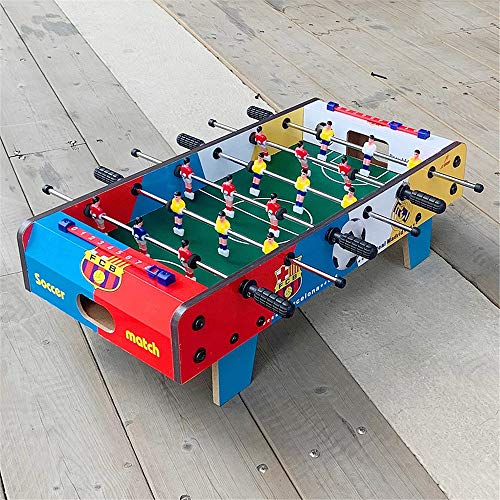 ZDAMN Futbolín De Mesa Mesa de futbolín de Mesa Compacto Mini Juego de fútbol futbolín for Adultos y niños Competencia Juegos de Mesa Juguete de Fútbol (Color, Size : 50x25x15.5cm)