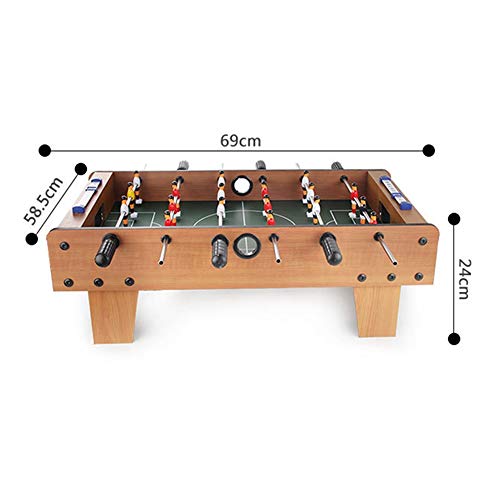 ZDAMN Futbolín Mini portátil Tamaño de la Tabla de Foosball Fútbol Fútbol Tableros de Mesa de futbolín for Adultos y niños Juguete de Fútbol (Color, Size : 58.5x69x24cm)