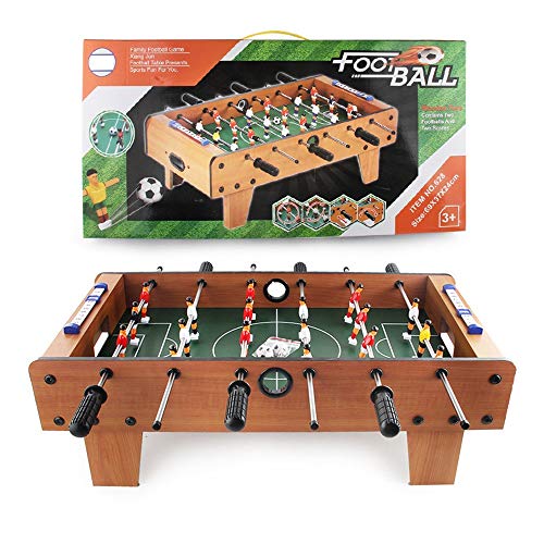 ZDAMN Futbolín Mini portátil Tamaño de la Tabla de Foosball Fútbol Fútbol Tableros de Mesa de futbolín for Adultos y niños Juguete de Fútbol (Color, Size : 58.5x69x24cm)