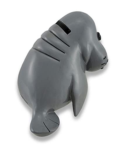 Zeckos Whimsical Baby Manatee Coin Bank 6.5 In. by