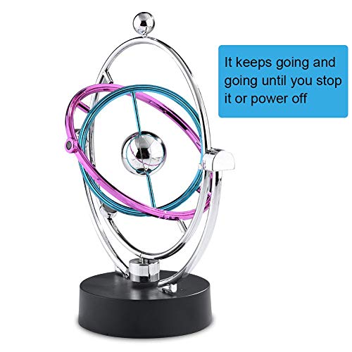 Zerodis Péndulo Newton Pendulo de Newton Bola de Equilibrio, Vía Láctea Kinetic Movement Swing Ball Wiggler Eléctrico Newtons Cradle Balance Ball Toy Home Office Decoration