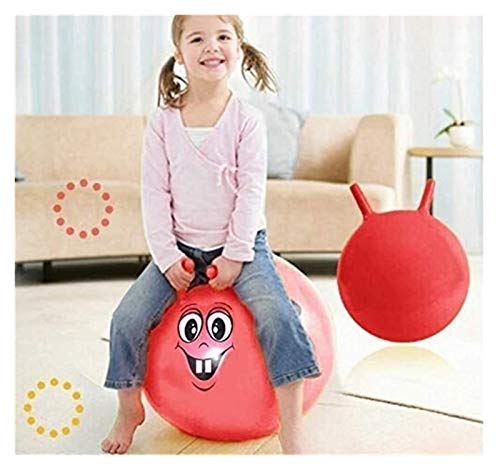 ZeYuKeJi Bola de Skippy Inflable de la innovación - 45 cm, Bola de Rebote for niños, Bola de la tolva Espacial, Juguete Interior al Aire Libre for niños (Color : Red)