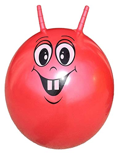 ZeYuKeJi Bola de Skippy Inflable de la innovación - 45 cm, Bola de Rebote for niños, Bola de la tolva Espacial, Juguete Interior al Aire Libre for niños (Color : Red)