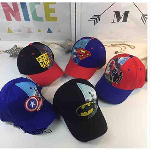 Zhangmeiren Los Niños Coreanos De Primavera Gorra De Béisbol De Los Nuevos Bebés De Dibujos Animados Y Niñas Marvel Spider-Man Gorra De Plato Niño (Color : A)