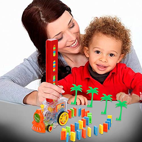 ZIEM Tren de Juguete Juego de Bloques de Tren Modelo de Tren con Luces Sonidos Juego de Juguetes para apilar Niños Niñas Regalos creativos para niños