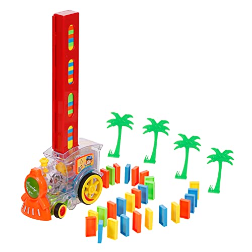 ZIEM Tren de Juguete Juego de Bloques de Tren Modelo de Tren con Luces Sonidos Juego de Juguetes para apilar Niños Niñas Regalos creativos para niños