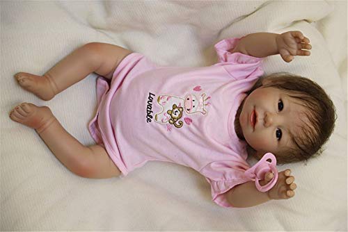 ZIYIUI Reborn Muñecos bebé Realista Niña Muñeca Reborn Baby Dolls Silicona Hecha a Mano Recién Nacido 20 Pulgadas Barato Niños Juguete Regalo