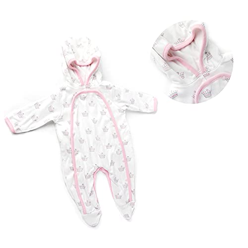 ZIYIUI Ropa para Muñecos bebé, Pijama con Capucha para Muñecas 2 Unidades (18 -22")