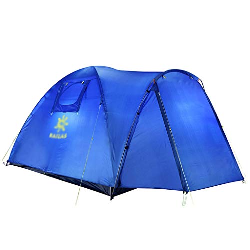 zlw-shop Carpa de Playa Familia 3-4 Personas Viajes Tienda al Aire Libre Más Capa Tienda a Prueba de Lluvia Tienda de campaña de Picnic Carpa de Juego (Color : Blue)