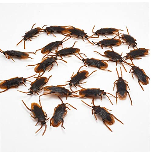 Zonster 10pcs Divertido Cucaracha Decoración Bromas Bromas Maker Novedad De La Diversión Trucos De Simulación Falsos Cucaracha Juguetes