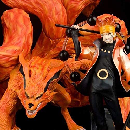 ZPTECH Exquisitas figuras de acción Naruto Figura Kyubi Uzumaki y Kurama Naruto Figura de anime Figura de acción Feng (color: por defecto)