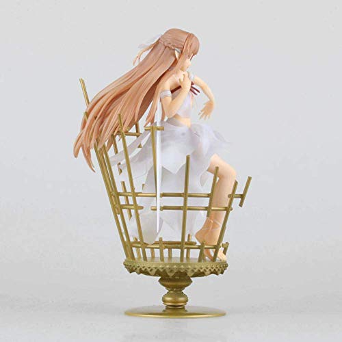 Zpzzy Sword Art Online/SAO Yuuki Asuna Postura Sentada Anime Estatua Acción PVC Figurilla Modelo Muñecas Figura De Anime Personajes De Anime Muñecas De Modelos Coleccionables Otaku Y Fanáticos Del Ani