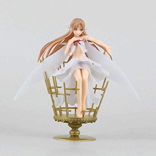 Zpzzy Sword Art Online/SAO Yuuki Asuna Postura Sentada Anime Estatua Acción PVC Figurilla Modelo Muñecas Figura De Anime Personajes De Anime Muñecas De Modelos Coleccionables Otaku Y Fanáticos Del Ani