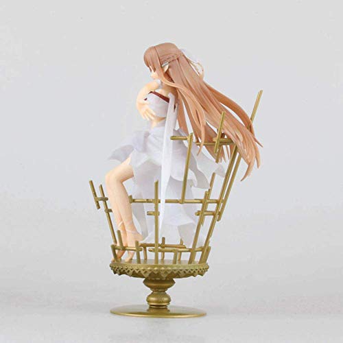 Zpzzy Sword Art Online/SAO Yuuki Asuna Postura Sentada Anime Estatua Acción PVC Figurilla Modelo Muñecas Figura De Anime Personajes De Anime Muñecas De Modelos Coleccionables Otaku Y Fanáticos Del Ani