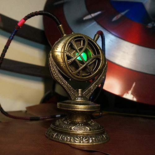 ZQD Titan héroe Marvel Eye Toy de Agamotto, 1: 1 Collar de Metal Médico de Strange, Infinito Rrough Tiempo Gem, Brillos, Avengers Puntales