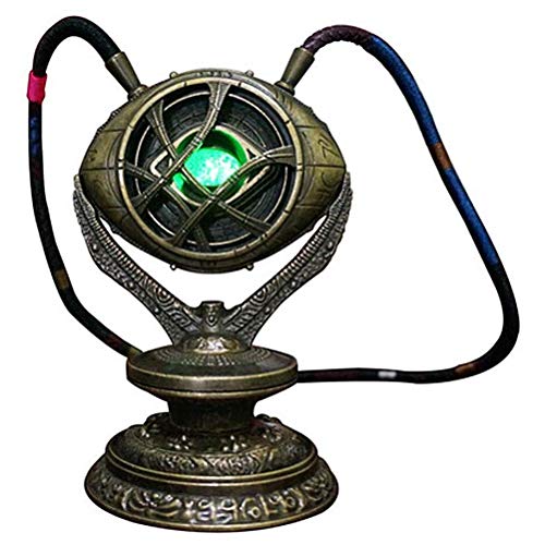 ZQD Titan héroe Marvel Eye Toy de Agamotto, 1: 1 Collar de Metal Médico de Strange, Infinito Rrough Tiempo Gem, Brillos, Avengers Puntales