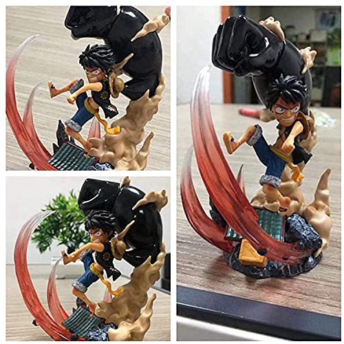 ZSM Nuevo 13cm Japonés Anime Figurine One Piece Versión de Combate Monkey D Luffy Big Hand Ver CLORURO DE POLIVINILO Figura de acción Modelo Juguetes Juguetes CollectiBL Doll Regalo YMIK