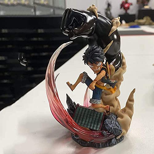 ZSM Nuevo 13cm Japonés Anime Figurine One Piece Versión de Combate Monkey D Luffy Big Hand Ver CLORURO DE POLIVINILO Figura de acción Modelo Juguetes Juguetes CollectiBL Doll Regalo YMIK