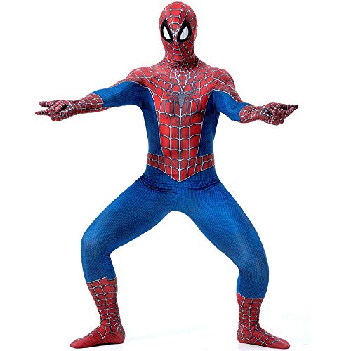 ZUOZHE Niño Adulto Spiderman Homecoming Disfraz Halloween Carnaval Cosplay Suit Spandex/Lycra 3D Print Spider-Man Disfraces Anime,B-(175~180cm)